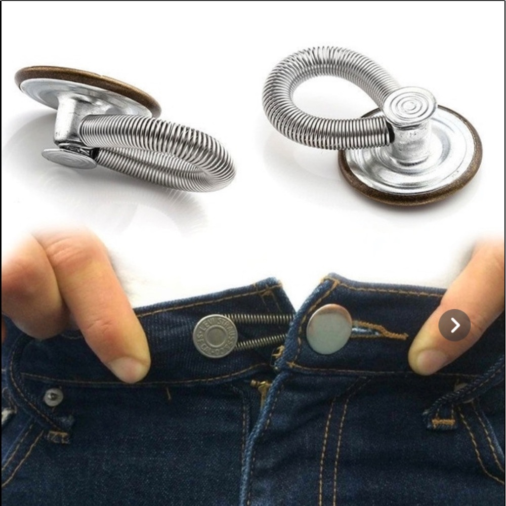 AJUST WAIST ADD BUTTON SET 2Pcs EXTENDER NEW !!